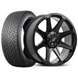 ABS WHEELS 273525  DIRT A.T D05 FLATBLACK + NOKIAN HKPL R5 275/60R20 WOWTO