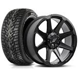 ABS WHEELS 273530  DIRT A.T D05 FLATBLACK + PRICE PACK DUBB 275/60R20 WOWTO