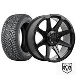 ABS WHEELS 273529  DIRT A.T D05 FLATBLACK + NOKIAN NORDMAN 275/60R20 WOWTO